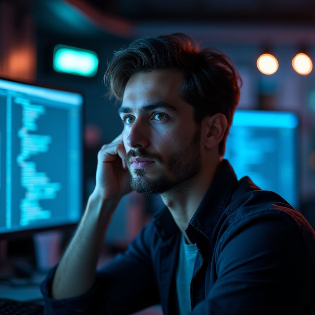 Retrato de Mateo Navarro, Jefe de Blockchain